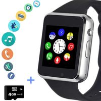 Smart Watch Phone Smartwatch with SD Card Camera Pedometer Text Call Notification SIM Card Slot Music Player Compatible for Android Samsung Huawei LG and IPhone (Partial Functions) for Men Women Teens