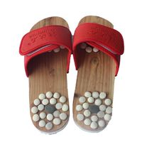 Health Care Acupoint Massage Slipper Foot Massage Slippers , red , 39