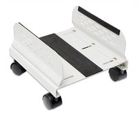 Mobile Desktop Tower Computer Floor Stand Rolling Caster Wheels with Ventilation and Adjustable Width from 6 to 10 Inches