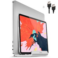 Bestand Vertical Laptop Stand Adjustable Aluminum Holder Compatible with MacBook Air/Pro/iPad/Microsoft Surface/Dell/HP/Samsung Dock (Size Up to 17.3 inches)