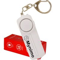 Personal Alarm, Safesound Personal Security Alarms Keychain with LED Light for Women Men, Children and Elderly, by Mynimo 130DB Loud, Security Self Defense Keychain (White)
