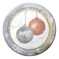 Creative Converting 317200 8 Count Sturdy Style Paper Dessert Plates, 7", All That Glitters
