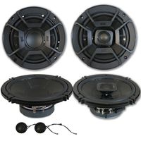 Polk Audio 6.5" Car Audio Marine ATV UTV 2-Way Component System Speakers with 6.5" 2-Way Coaxial Speakers