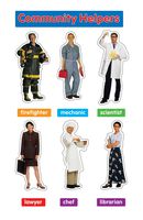 Carson Dellosa Photographic Community Helpers Bulletin Board Set (110111)