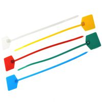 Ogrmar 50pcs Cable Label Mark Tag/Ethernet Wire Zip Ties Cable with Marking Label (Multicolored)