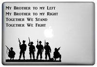 Military Swat Team Army Men Soldier Silhouette Sticker Vinyl Decal is a Army Soldiers Troops MacBook Pro Decal. Laptop Sizes in 11, 12, 13 and 15 inch Black