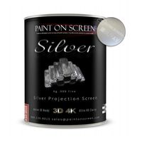 Paint On Screen Projector Screen Paint (Silver - Gallon)