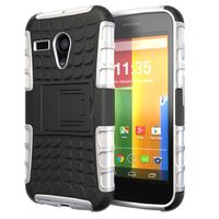 Hyperion Motorola Google Moto G (Gen1) Phone Explorer Hybrid Protective Case/Cover (Compatible with All Moto G Models) Hyperion Retail Packaging [2 Year Warranty] (Explorer, White)