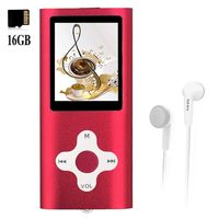 Mp3 Player,Music Player with a 16 GB Memory Card Portable Digital Music Player/Video/Voice Record/FM Radio/E-Book Reader/Photo Viewer/1.8 LCD