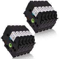 TZe-231 TZe 12mm, Compatible for Brother P-Touch Label Tape 12mm 0.47" Laminated White, P-Touch TZ TZe 231 TZ231 TZ 231, (26.2ft), 10-Pack