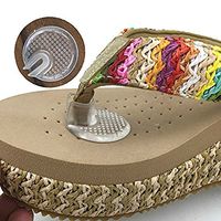 Phezen One Pair Footinsole Silicone Thong Sandal Toe Protector Sandal Flip-Flop Gel Toe Guards Cushions Pads Thong Protectors