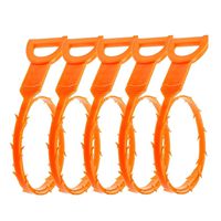 Drain Clog Remover Cleaning Tool, 5 Pack of Tencal 20'' Hair Drain Clog Remover Cleaning Tool and Drain Cleaner for Sink and Bathtub Toilet,Hook Catcher Unclogger and Auger Plumbing