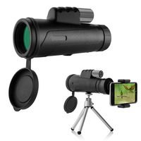 Emmabin Monocular Telescopes 12X42 High Power Prism Monocular Low Night Vision with Phone Clip and Tripod - Waterproof Fog-Proof Shockproof Scope -BAK4 Prism FMC for Bird Watching Hunting Camping