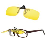 Blue Light Filter Computer Night Driving Glasses Yellow Night Vision Polarized Clip-on Flip up Sunglasses