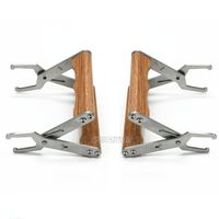 WEICHUAN 2PCS Frame Grip with Wooden Handle - Beekeeping Stainless Steel Holder, Lifter, Gripper Tool Beekeeping Equipment Bee Hive Frame Tool Beekeeper Tool