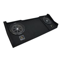 Compatible with 1998-2001 Dodge Ram Ext Club Quad Truck Kicker Comp C10 Dual 10" Sub Box Enclosure - Final 2 Ohm