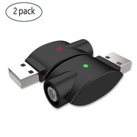 510-Thread USB Smart Charger Over-Charge Protection, Smart Over-Charge Protection,with LED Indicator Light Power, Compatible Standard 510 Threaded Devices - 2-Pack