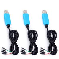 3 Pack PL2303TA USB to TTL Serial Cable Debug Console Cable for Raspberry Pi USB Programming Windows 8 Supported