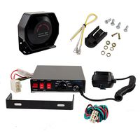 200W 8 Tones Emergency Warning Horn Siren with PA Speaker MIC System Loud Car Warning Alarm