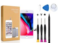 Compatible with iPhone 8 Plus Screen Replacement White COASD LCD Digitizer Touch Screen Assembly Set with 3D Touch Model No.A1864/A1897/A1898 (White)