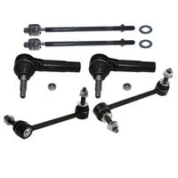 DLZ 6 Pcs Front Suspension Kit-2 Inner 2 Outer Front Tie Rod End 2 Sway Bar Compatible with Dodge Magnum RWD 2005-2008,Dodge Charger RWD 2006-2010,Dodge Challenger 2008-2010,Chrysler 300 RWD 2005-2010