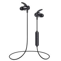 Letscom Bluetooth Headphones, Lightweight Wireless Earbuds with Magnetic Connection, IPX5 Water Resistant Bluetooth Sports Earphones for Running, Built-in Mic, 8 Hrs Work Time