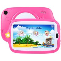 Aosituopu Kids Education Tablet PC, 7.0 inch, 512MB+8GB, Android 4.4 Allwinner A33 Quad Core, WiFi/Bluetooth(Orange) (Color : Pink)