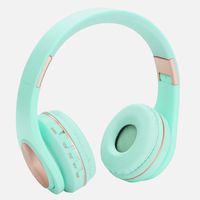 Kids Bluetooth Headphones Wireless/Wired On Ear Foldable Headphones for Kids Adults,Built-in Mic,FM,Micro SD/TF Card Slot,Stereo Sound for Pc Tablet Cell Phones Ipad Airplane School Use(Blue)