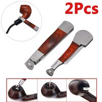 Glumes Portable Smoking Pipe Cleaning Tool - Stainless Steel 3-in-1 Scraper Perfect for Scraping and Poking (2PC)