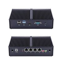 Qotom-Q335G4 Mini PC Qotom Fanless Mini PC with Core i3 5005U Router AES-NI (4G RAM + 32G SSD)