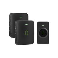 Wireless Doorbell, AVANTEK Mini Waterpoof Door Bell Kit Operating at 1000 Feet with 52 Chimes, 5 Volume Levels and LED Flash, Doorbell Chime with CD Quality Sound, Easy Setup