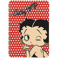 Betty Boop Limited Edition Deluxe Wide Range Stationary-Choose Your Option (Polka Dot A5 Spiral Notebook)