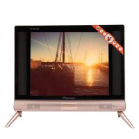 17 Inch HD LCD TV,Portable 1366x768 High Definition 16:9 260 CD/m2 Bracket LCD TV Digital Analog TV,Desktop/Wall 1080P Television with Stereo Sound Quality Support HDMI/USB/VGA/TV/AV for Home(US)