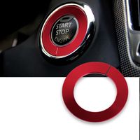 Xotic Tech RED Engine Start Stop Push Button Knob Key Switch Decor Ring Trim for Infiniti