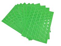 WEI LONG 10 Sheets(1020-pack) Multi-Colored Self-Adhesive PVC Photo Corners Stickers for DIY Scrapbook, Photo Storage, Personal Journal&Travel Recording Diary Adhesive