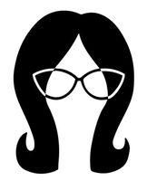 Bob's Burger Cartoon Linda Belcher 6" Tall Decal Sticker for Laptop Car Window Tablet Skateboard - Black Color