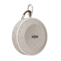 House of Marley, No Bounds Outdoor Speaker 10-Hour Battery, Water & Dust-Proof , IP67, Buoyant, Carabiner, Quick Charge, Charging Cable, Aux-In, Wireless Dual Speaker Pairing, Speaker phone Gray
