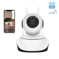 Indoor Home Security Camera, 1080P Wi-Fi IP Pet Nanny Baby Elder Cameras Pan Tilt with Motion Detection/2 Way Audio/Night Vision/Local or Cloud Storage Surveillance Cam iOS/Android App