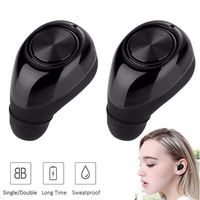Wireless Earbuds Bluetooth Stereo Sound True Wireless Headphones Built-in Mic Noise Cancelling Headsets Compatible with iPhone X 8 7 Plus 6S Samsung Galaxy S9 S8 Plus S7 S6 LG Motorola Huawei