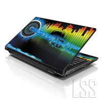 LSS 15 15.6 inch Laptop Notebook Skin Sticker Cover Art Decal Fits 13.3" 14" 15.6" 16" HP Dell Lenovo Apple Asus Acer Compaq (Free 2 Wrist Pad Included) Musical Vibes