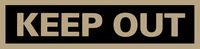 Headline Sign 9366 Self-Stick Sign, Keep Out, 2 Inches by 8 Inches