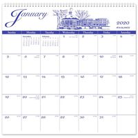 AT-A-GLANCE 2020 Monthly Wall Calendar, 12" x 11-3/4", Medium, Illustrator's Edition (G100017)