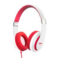 Elecder i41 Kids Headphones, Headphones for Kids Children Girls Boys Teens Foldable Adjustable On Ear Headphones with 3.5mm Jack for iPad Cellphones Computer MP3/4 Kindle Airplane School White/Red