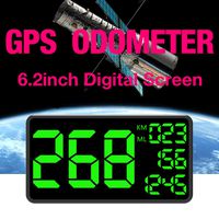 Kingneed Truck GPS Speedometer 6.2 inch Extend Digital Display Vehicle Odometer Trip Meter Course Overspeed Alarm MPH/KMH