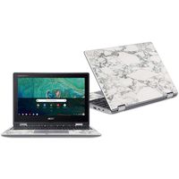 MightySkins Skin Compatible with Acer Chromebook Spin 11" CP311 - White Marble | Protective, Durable, and Unique Vinyl Decal wrap Cover | Easy to Apply, Remove, and Change Styles | Made in The USA