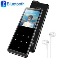 MP3 Player with Bluetooth 4.1, HiFi Lossless Sound Music MP3 Player with FM Radio, Pedometer, Voice Recorder, E-Book, Supports up to 128GB, Earphone Included, Built-in Speaker (8GB)
