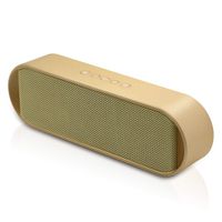 Portable Bluetooth Speakers, Bluetooth 5.0 Wireless Speaker with 6W Stereo Sound, Built-in Mic, 8H Playtime Outdoor Speakers, Stylish Design Suitable for Travel, Party, Camping,Gold