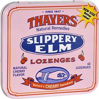 Thayers Slippery Elm Lozenges Cherry - 42 Lozenges - Case of 10