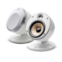 Focal Dome Pack 2.0 Flax 2-Way Compact Sealed Satellite Speaker (White, Pair)