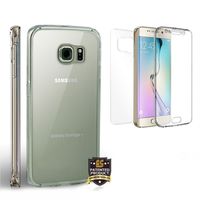Spots8 Anti-Scratch Built-in Screen Protector Full Protection case Made of Nanotechnology in Crystal Clear for Samsung Galaxy S6 Edge PLUS